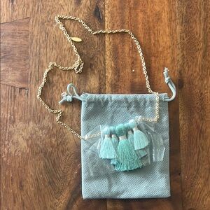 Miss Ivy Pearl Green Tassel Necklace